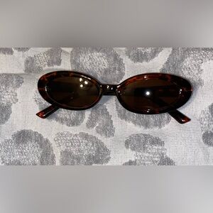 Tortoise Shell Oval Sunglasses